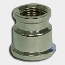 Chrome-plated brass bell reducer coupling