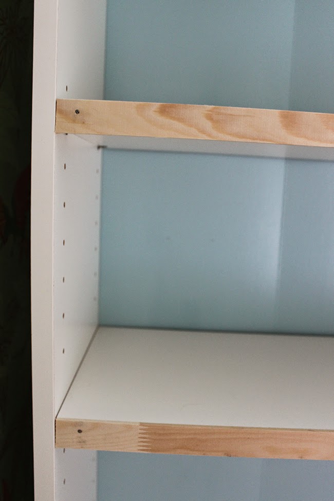 A simple hack to help glam up your Ikea Billy bookcase