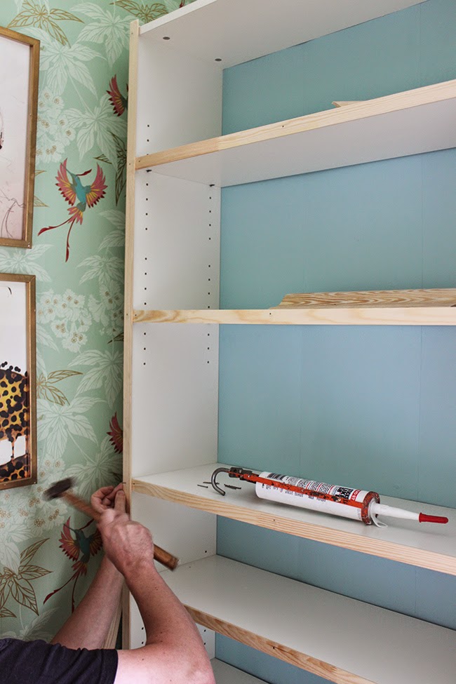 Dressing Room Mini-Makeover: My Ikea Billy Bookcase Hack! Updating my Ikea Billy bookcase with a cheap and easy makeover