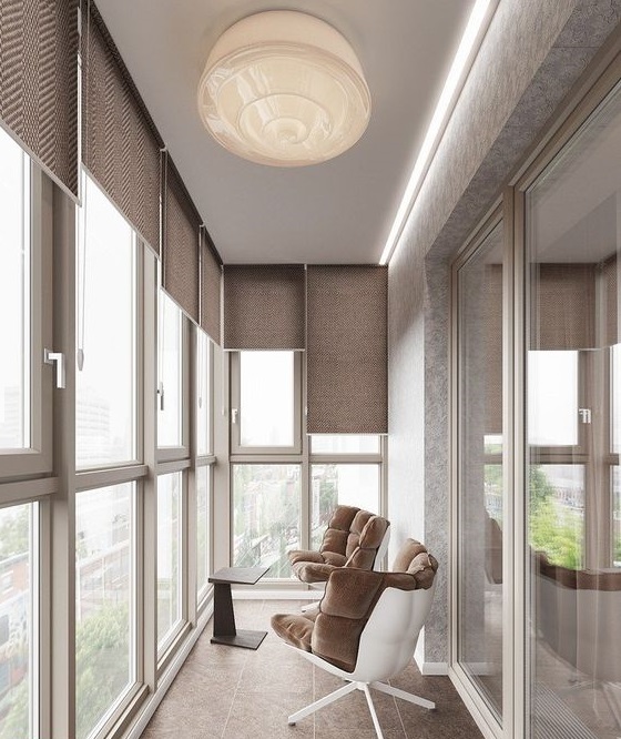 дизайн панорамного балкона 